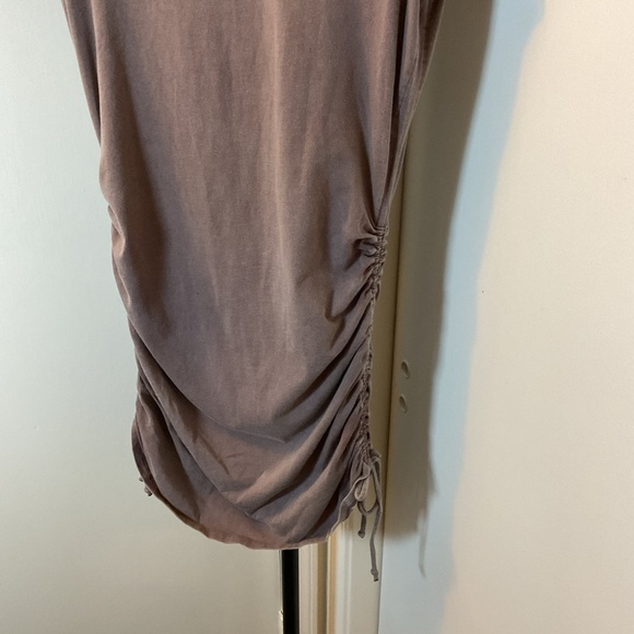 9. Victorias Secret PINK Gray with Side Ruched Shirt Dress Size Large - Picture 5 of 8